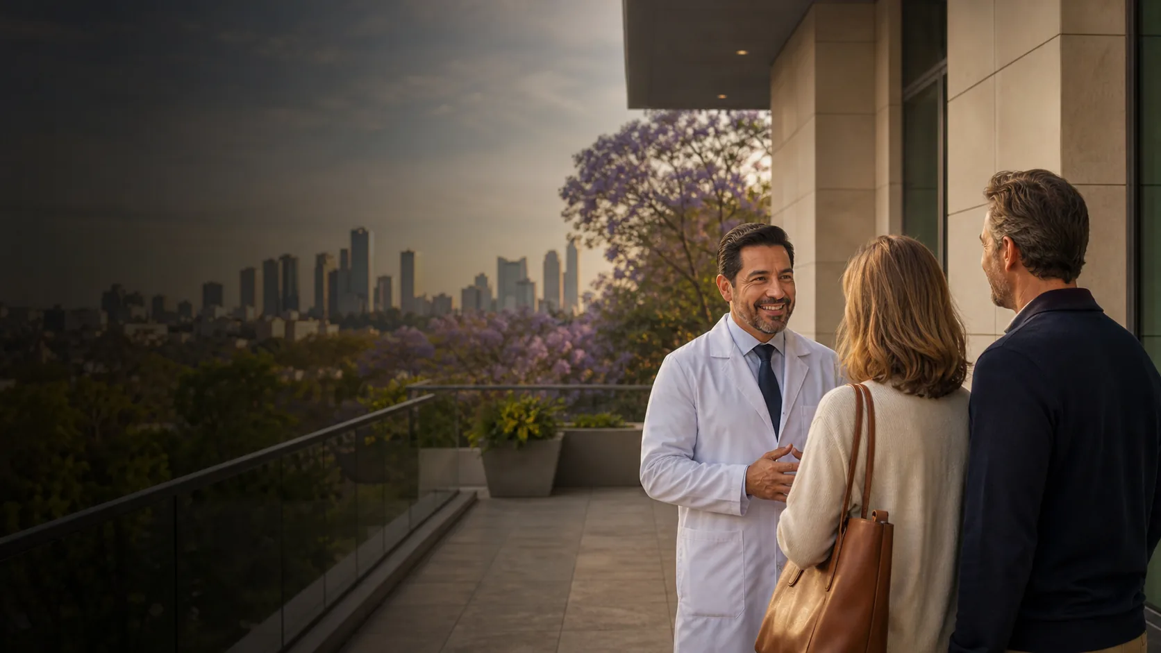 Doctor with patients in Mexico