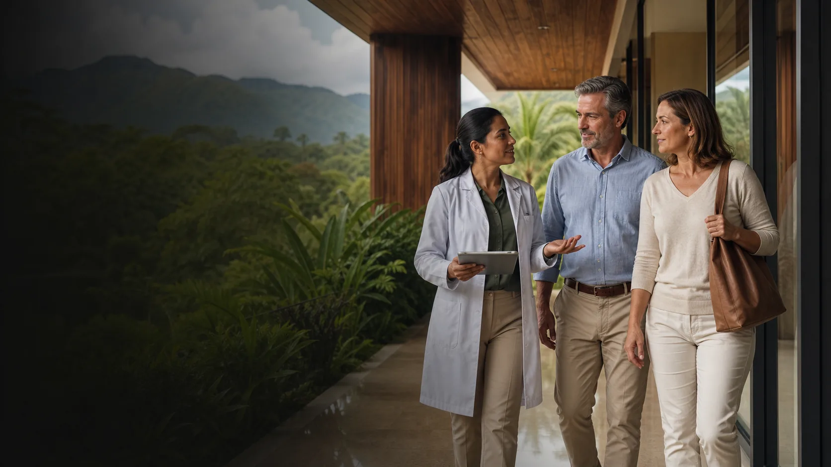 Green Healthcare coordinator helping a patient